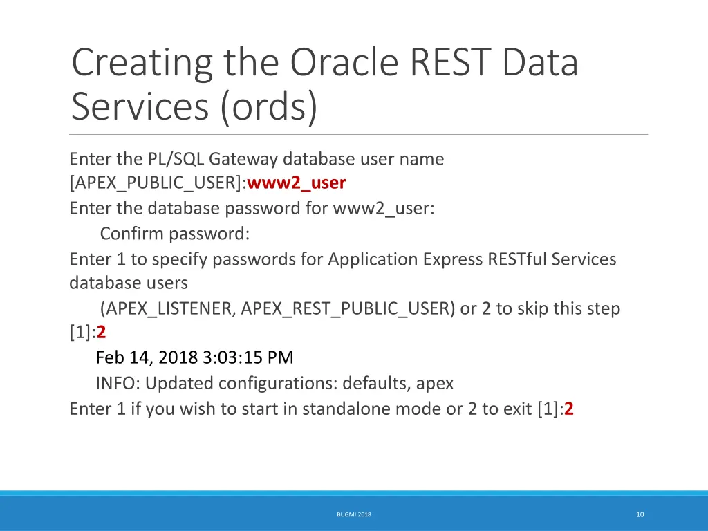 creating the oracle rest data services ords 5