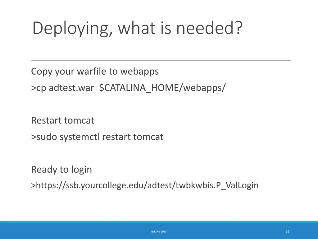 deploying what is needed 7