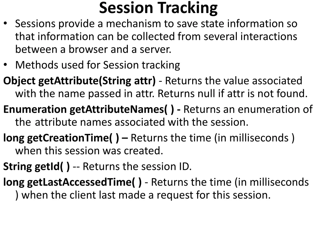 session tracking