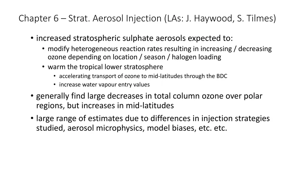 chapter 6 strat aerosol injection las j haywood