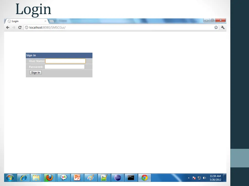 login