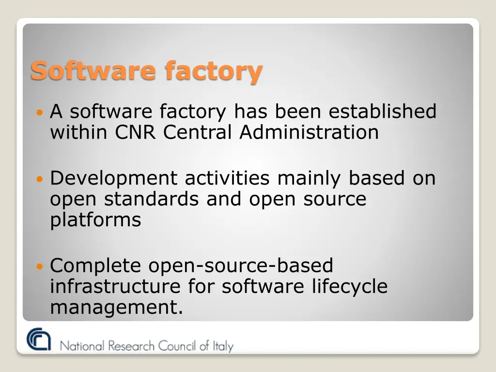 software factory