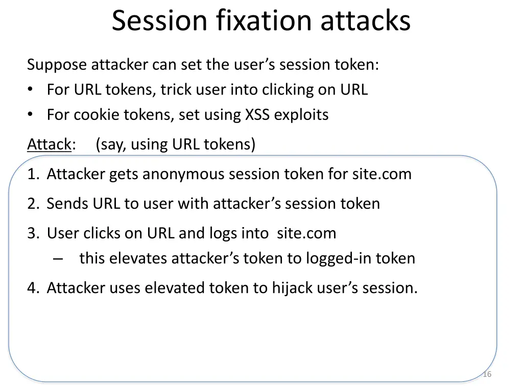 session fixation attacks