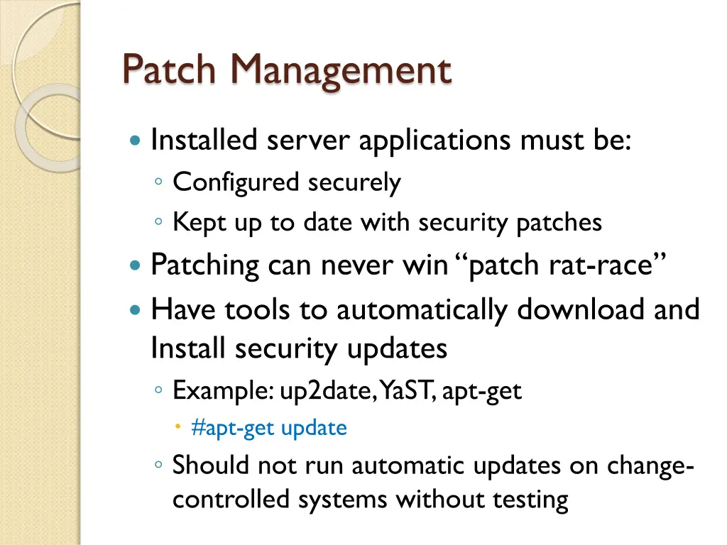 patch management