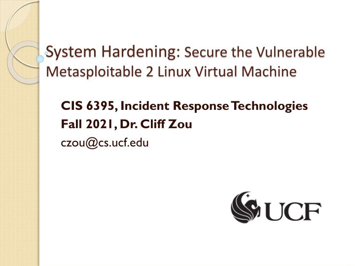 system hardening secure the vulnerable