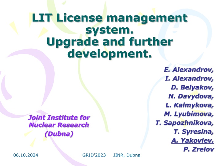 lit license management system upgrade and further