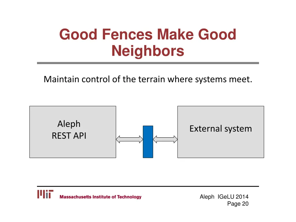 good fences make good neighbors