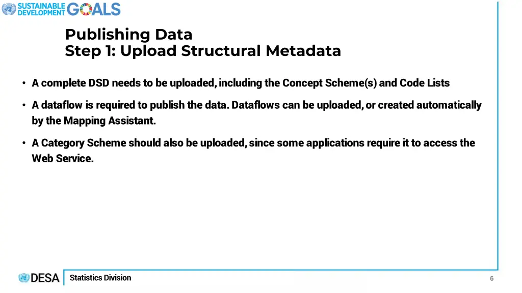 publishing data step 1 upload structural metadata