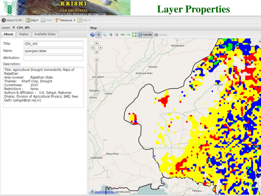 layer properties