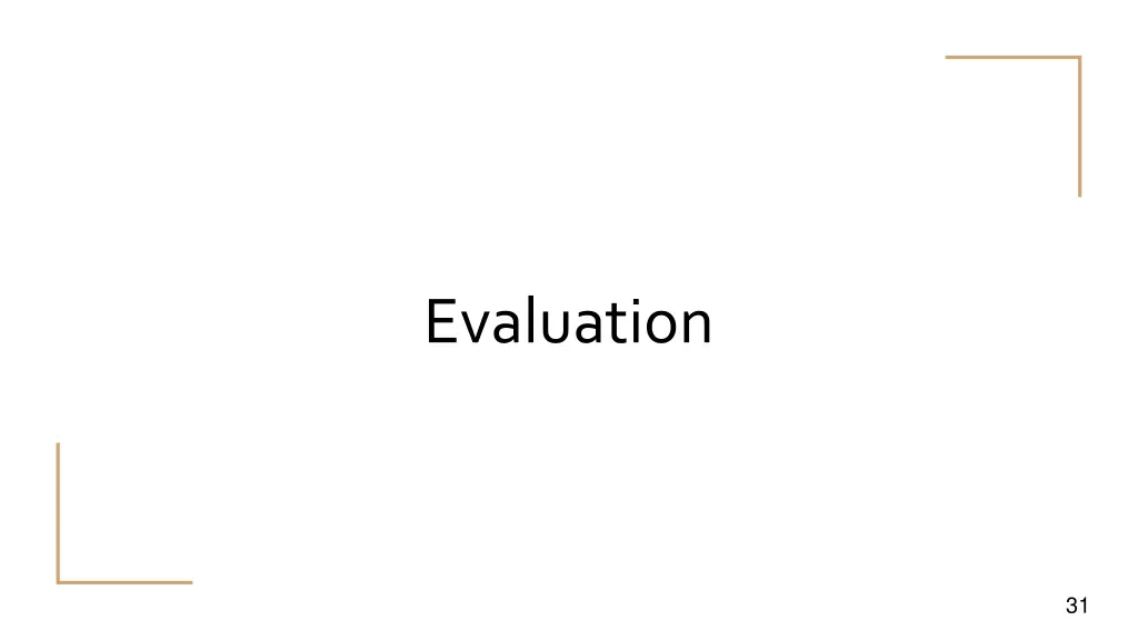 evaluation