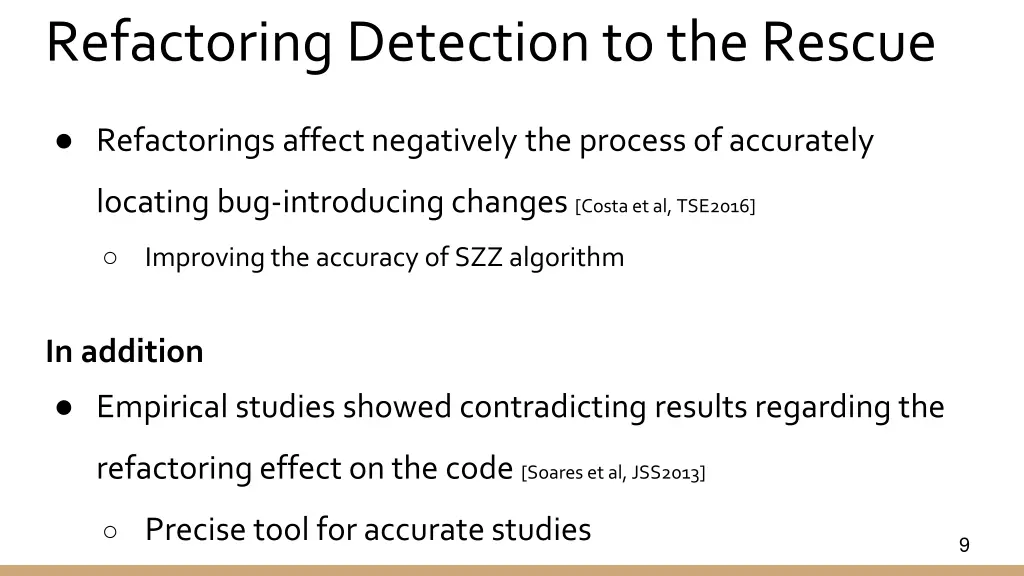 refactoring detection to the rescue 1