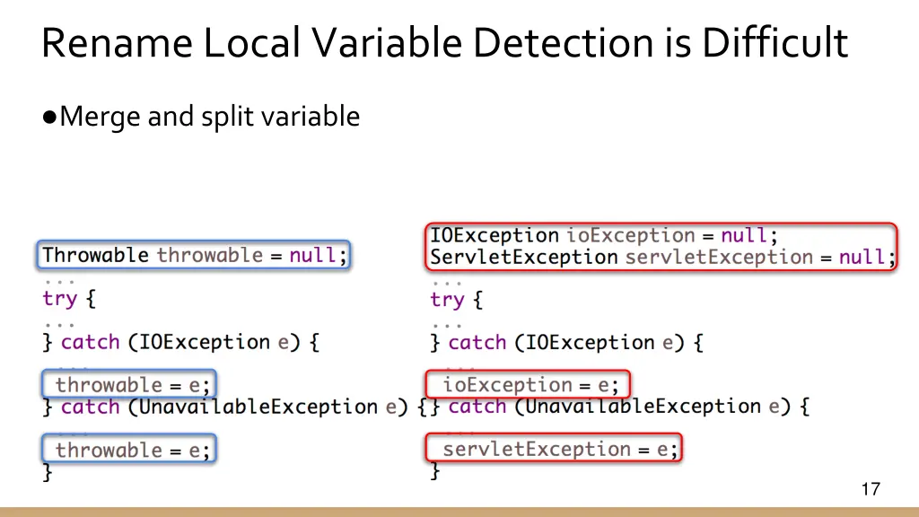 rename local variable detection is difficult 2