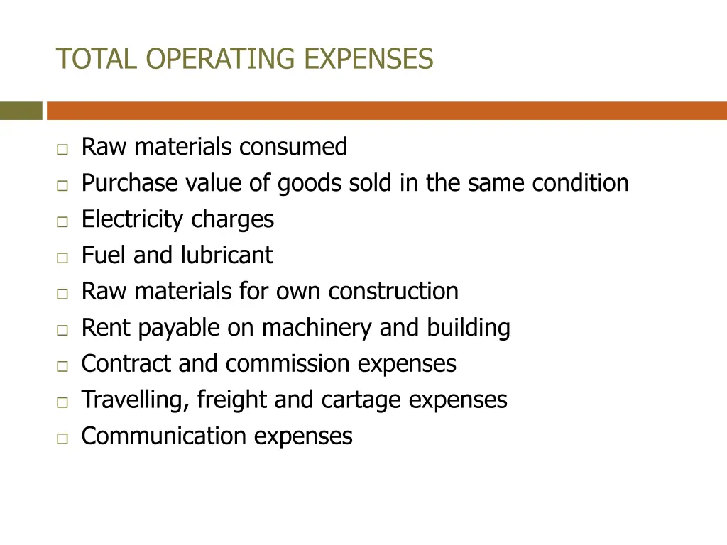 total operating expenses