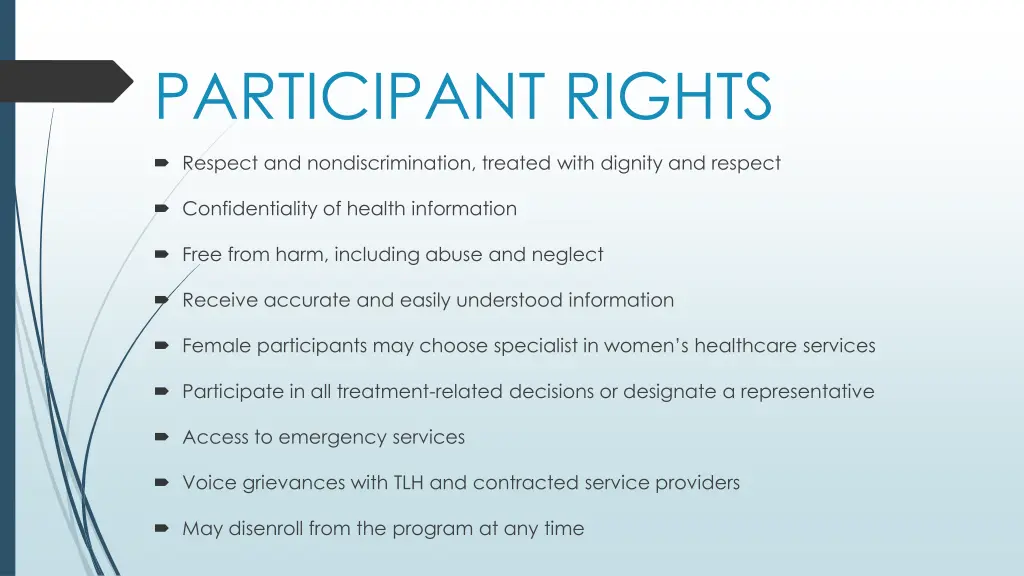 participant rights