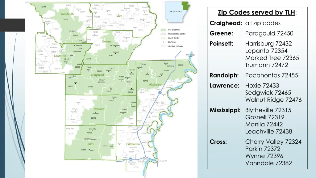 zip codes served by tlh