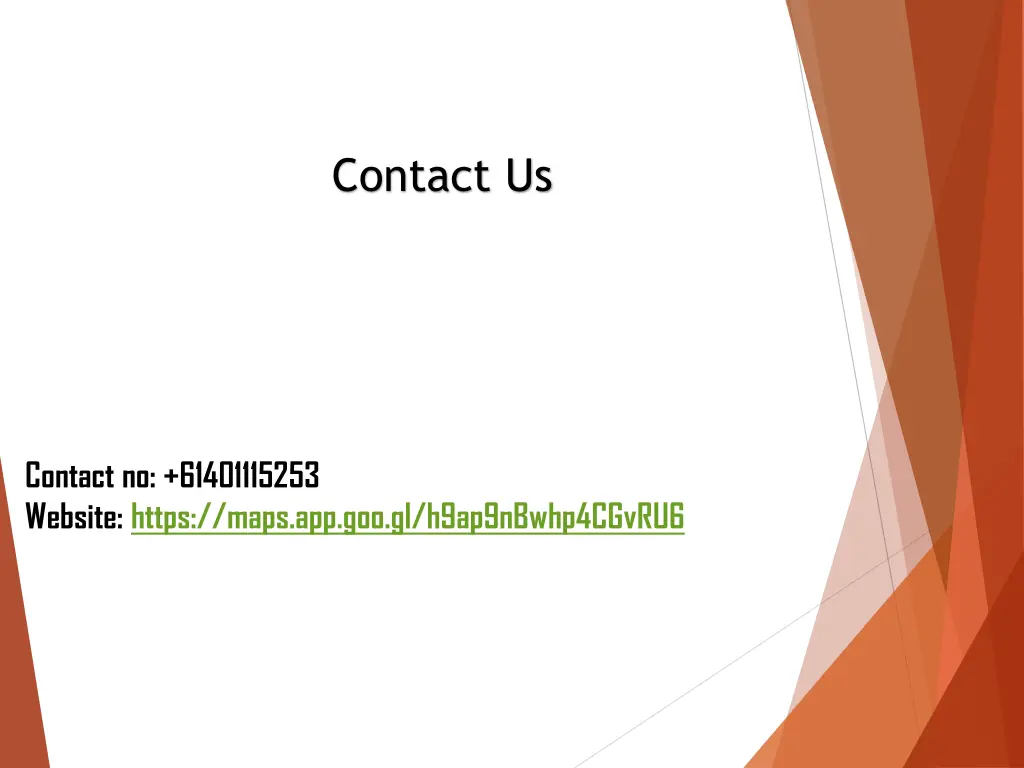 contact us