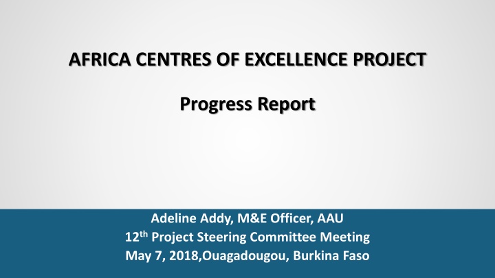 africa centres of excellence project