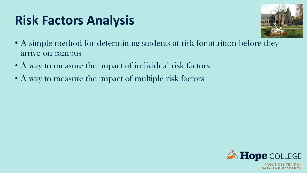 risk factors analysis