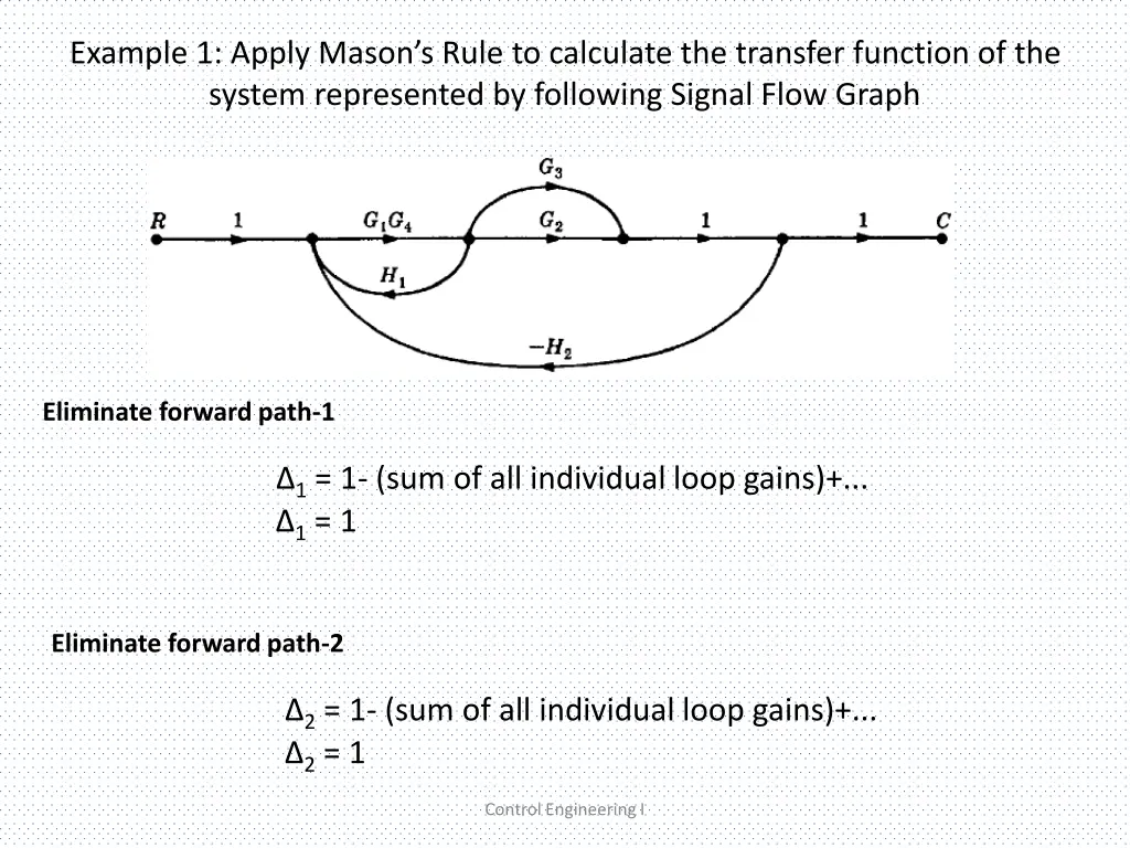 example 1 apply mason s rule to calculate 2