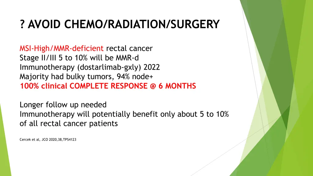 avoid chemo radiation surgery