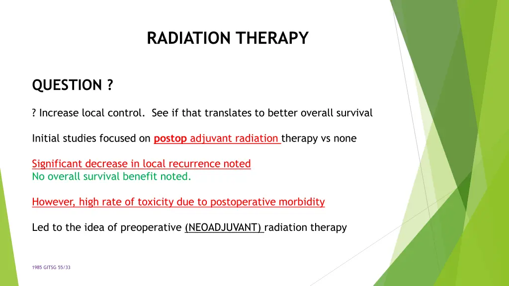 radiation therapy