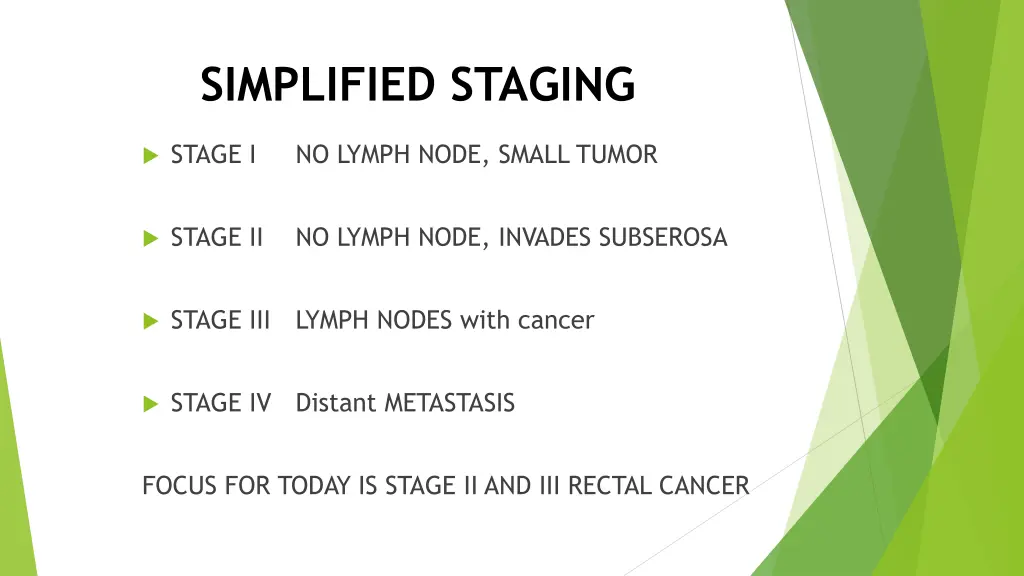 simplified staging