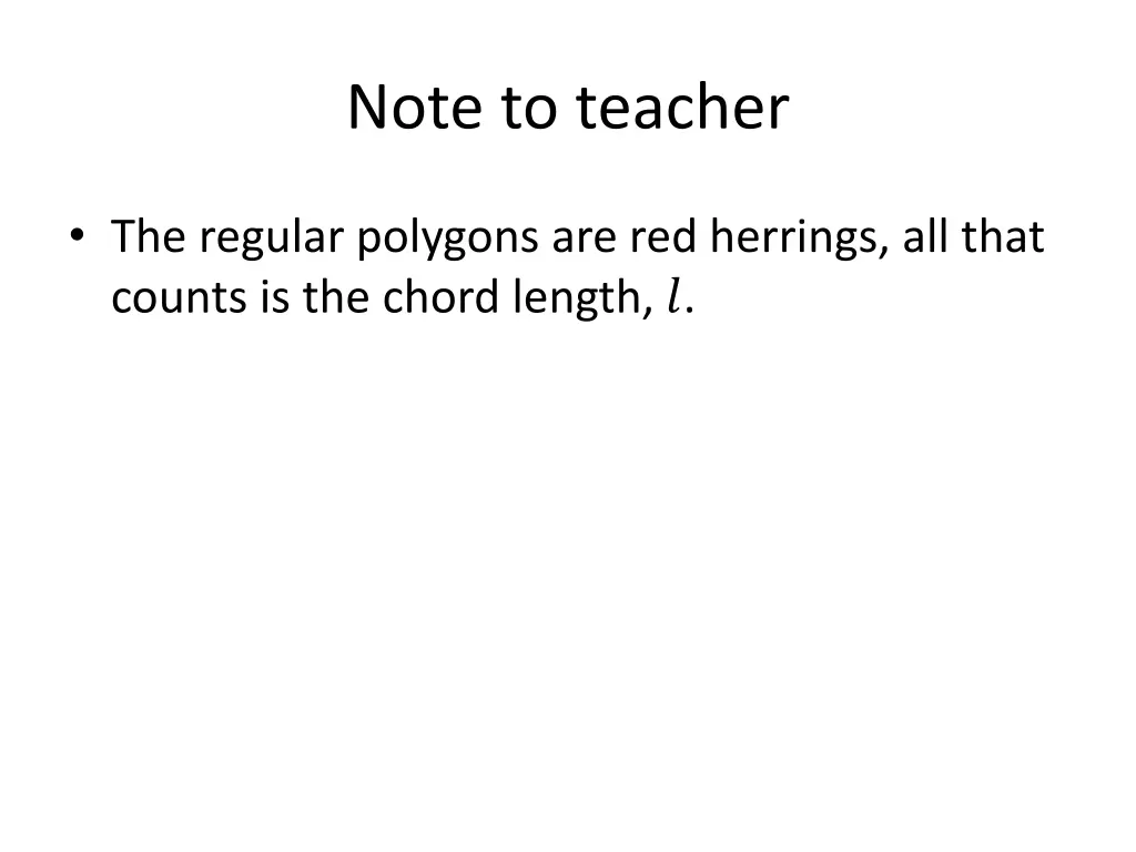 note to teacher