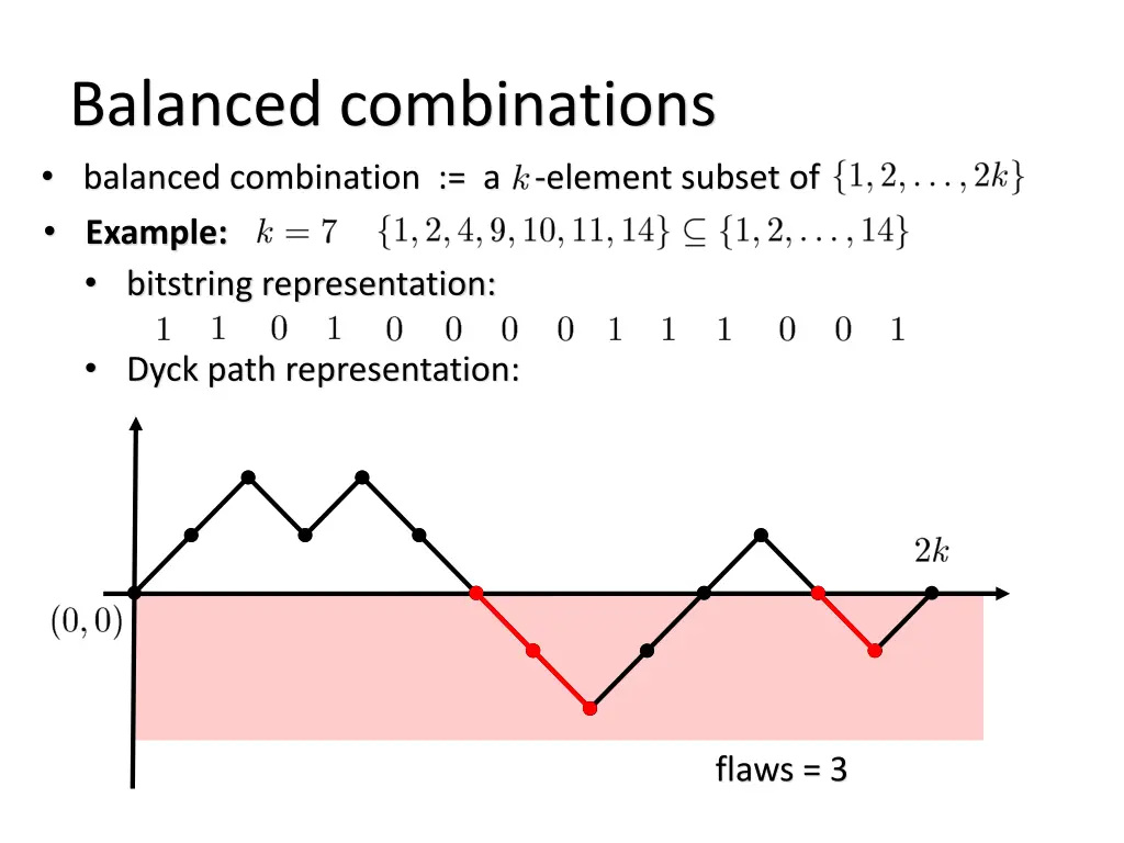 balanced combinations