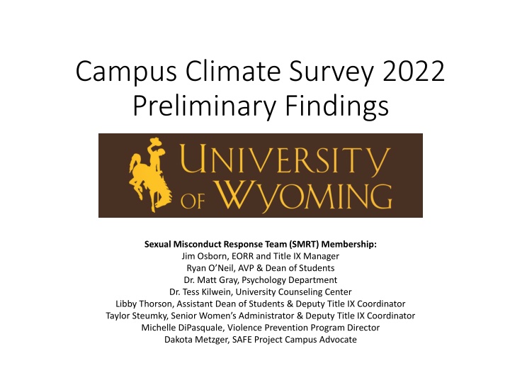 campus climate survey 2022 preliminary findings