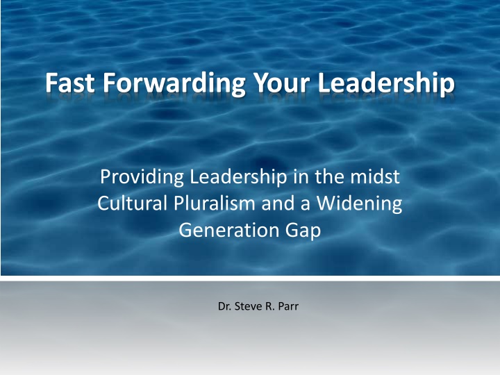 fast forwarding your leadership