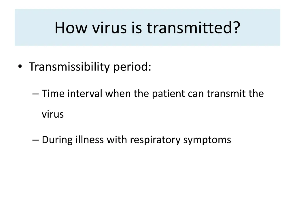 how virus is transmitted 2