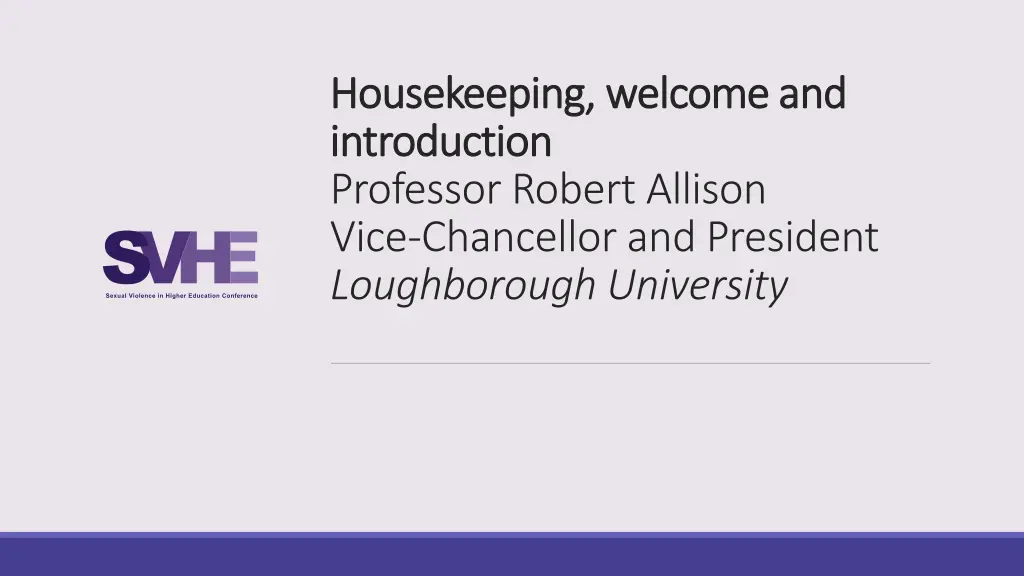 housekeeping welcome and housekeeping welcome