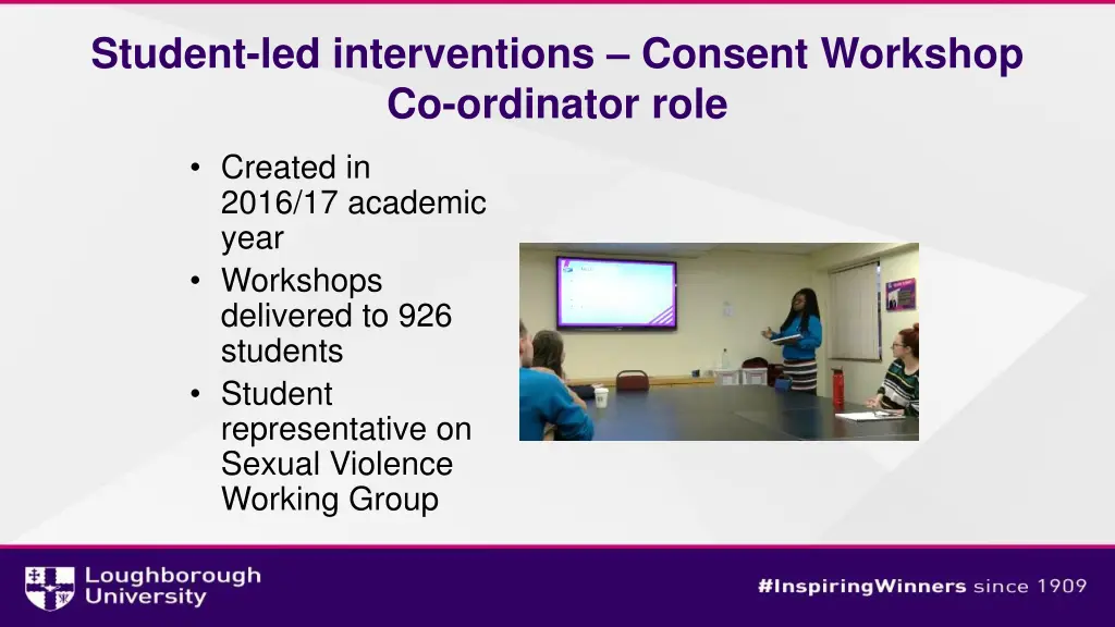 student led interventions consent workshop