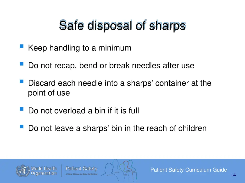 safe disposal of sharps