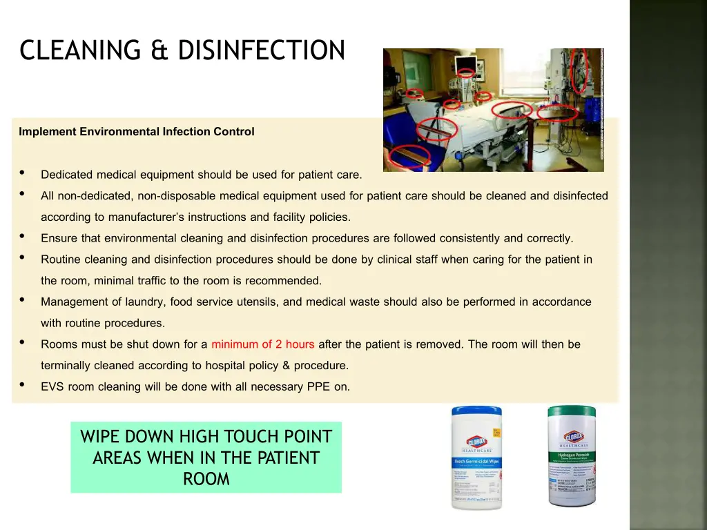 cleaning disinfection