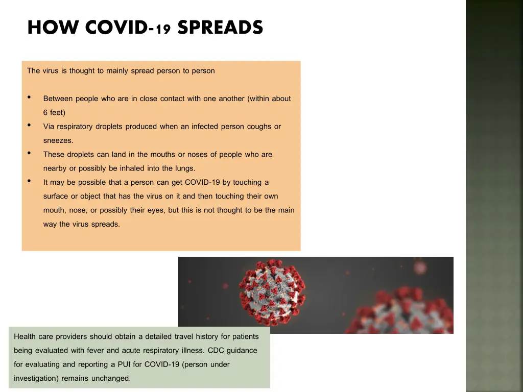 how covid 19 spreads