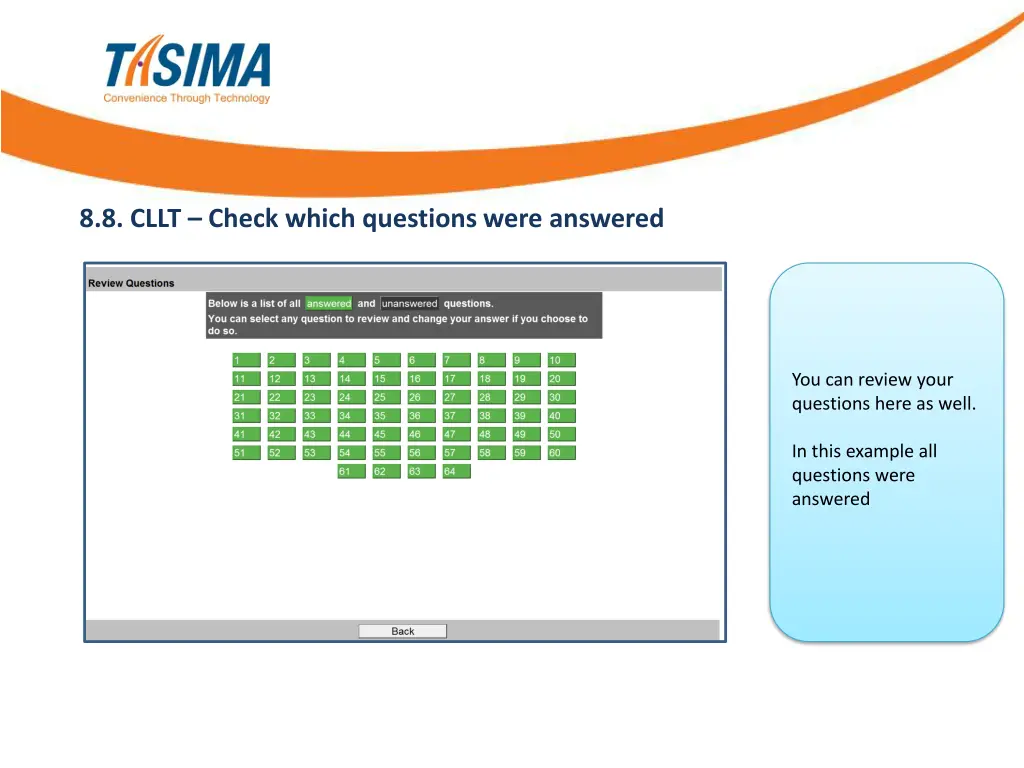 8 8 cllt check which questions were answered