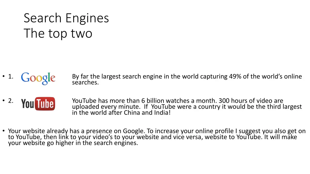 search engines the top two