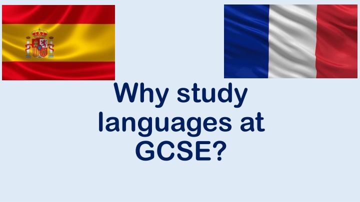 why study languages at gcse