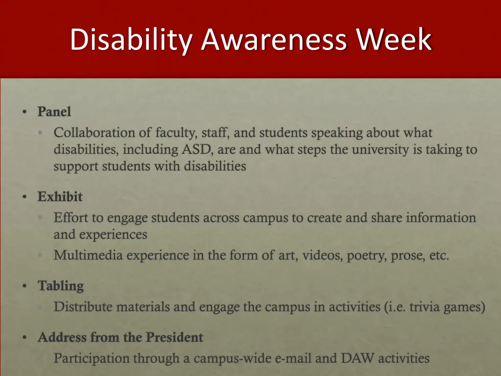 disability awareness week