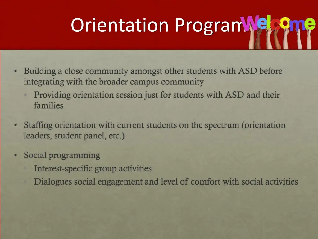 orientation program