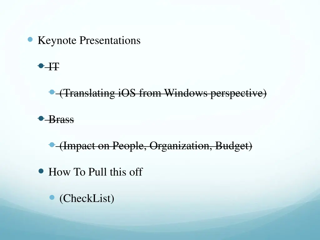 keynote presentations