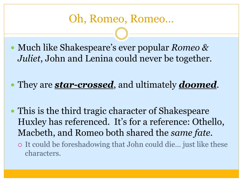 oh romeo romeo