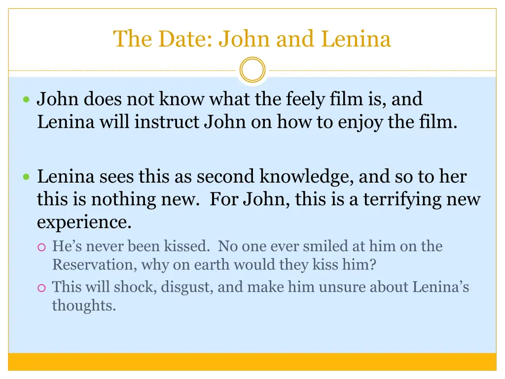 the date john and lenina