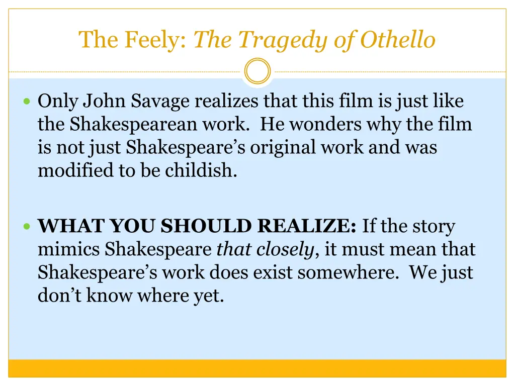 the feely the tragedy of othello 1