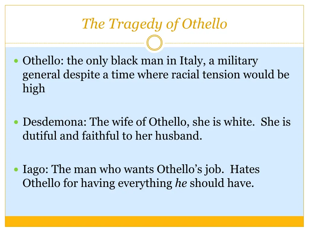 the tragedy of othello