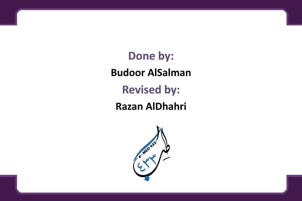 done by budoor alsalman revised by razan aldhahri