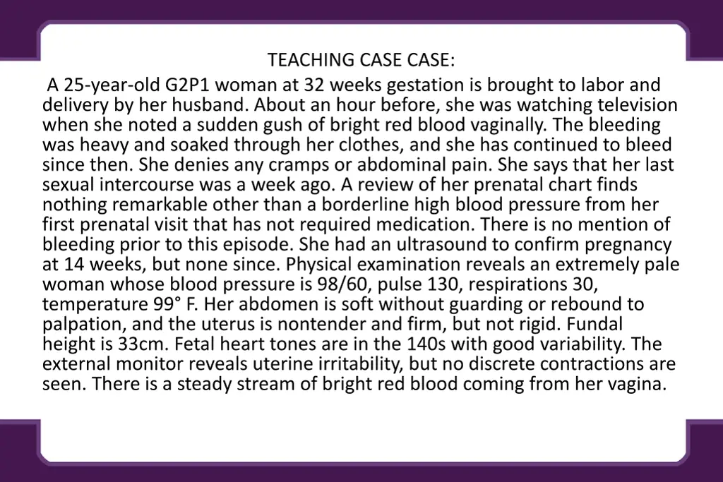 teaching case case