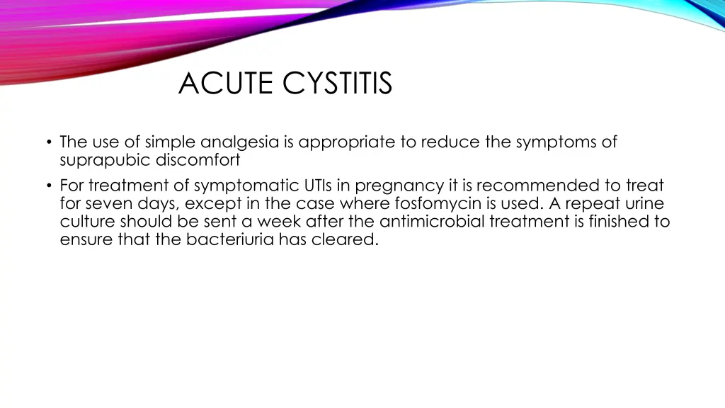 acute cystitis