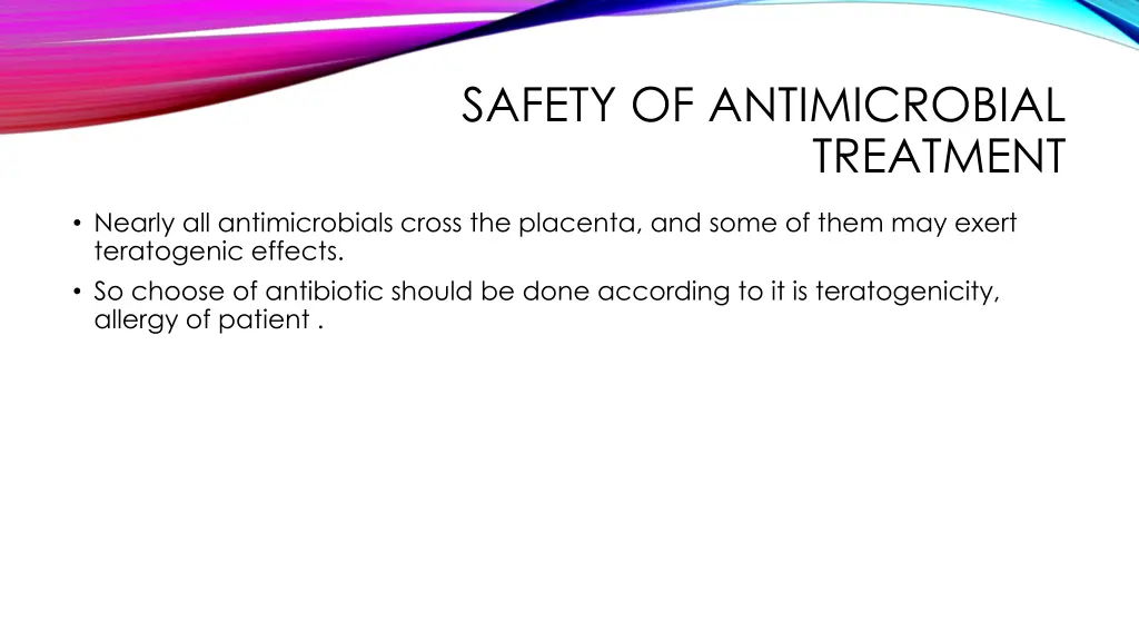 safety of antimicrobial